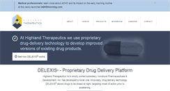 Desktop Screenshot of highlandtherapeutics.com